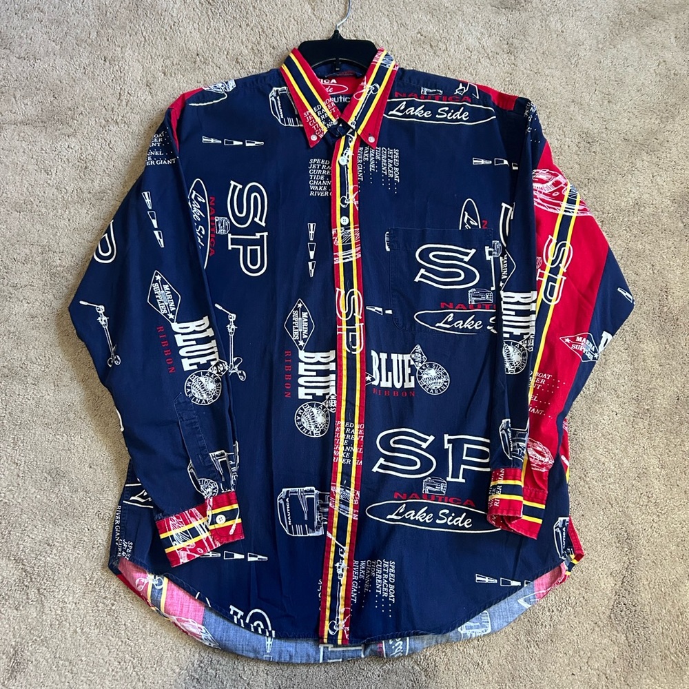 NAUTICA vintage button down shirt
